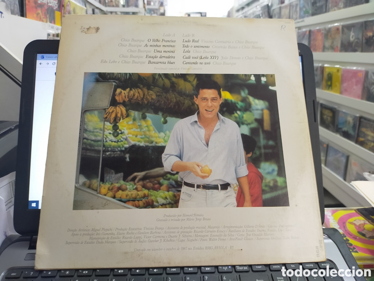 Discos de vinilo: Chico buarque LP Francisco brasil 1987 - Foto 2