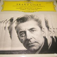 Discos de vinilo: FRANZ LISZT - FANTASIA HUNGARA LP - KARAJAN - D.G. RECORDS 1974 - STEREO -