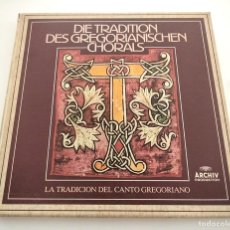 Discos de vinilo: LA TRADICIÓN DEL CANTO GREGORIANO. COFRE 6 LPS. 1981. ARCHIV 27 23 071. VINILOS MINT.