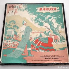 Discos de vinilo: ZARZUELA MARUXA. A. VIVES Y L. PASCUAL FRUTOS. COFRE 2 LPS. 1962. ALHAMBRA MCC 30003/4. VINILOS M.
