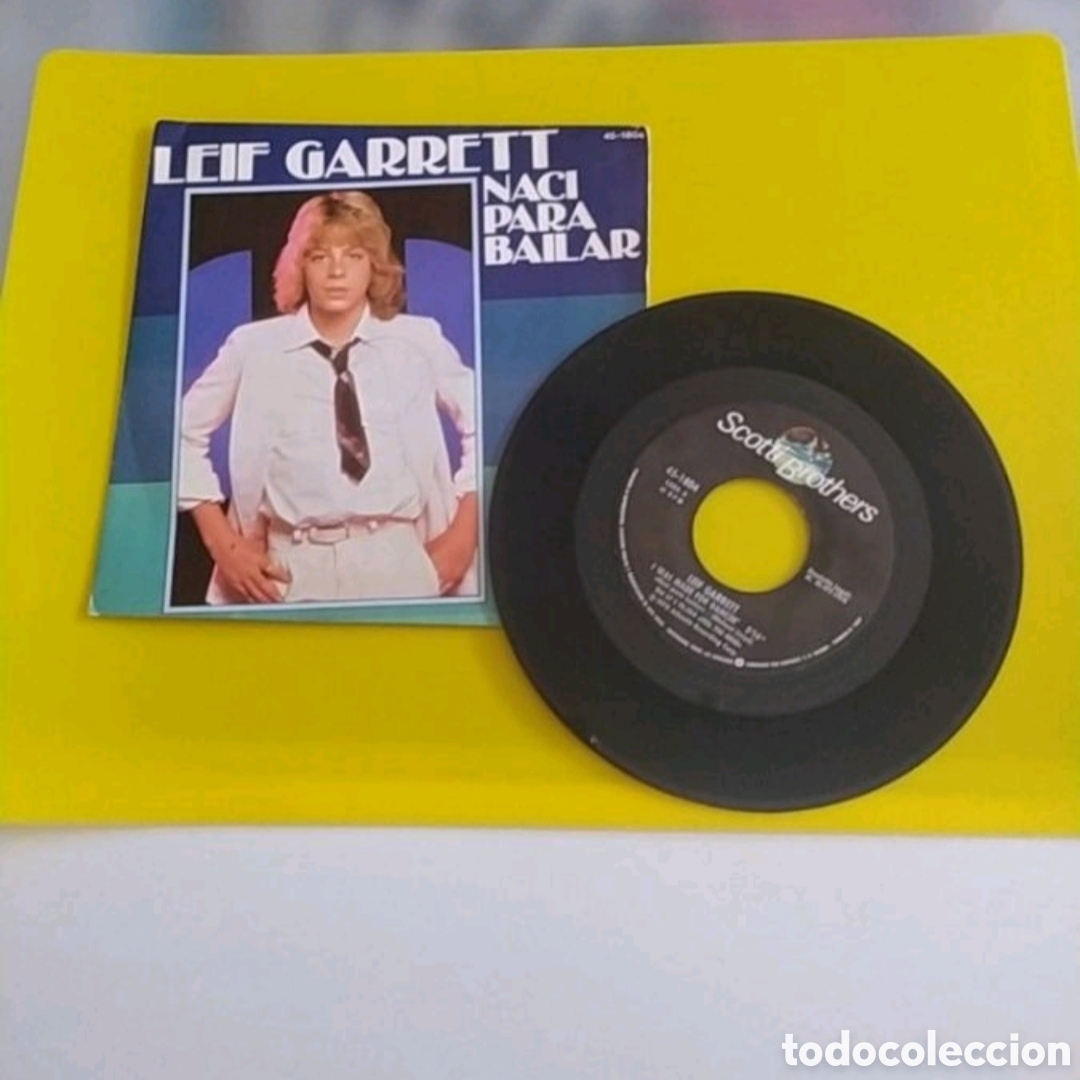 Discos de vinilo: Single Leif Garrett. Nac&iacute; para bailar - Foto 1