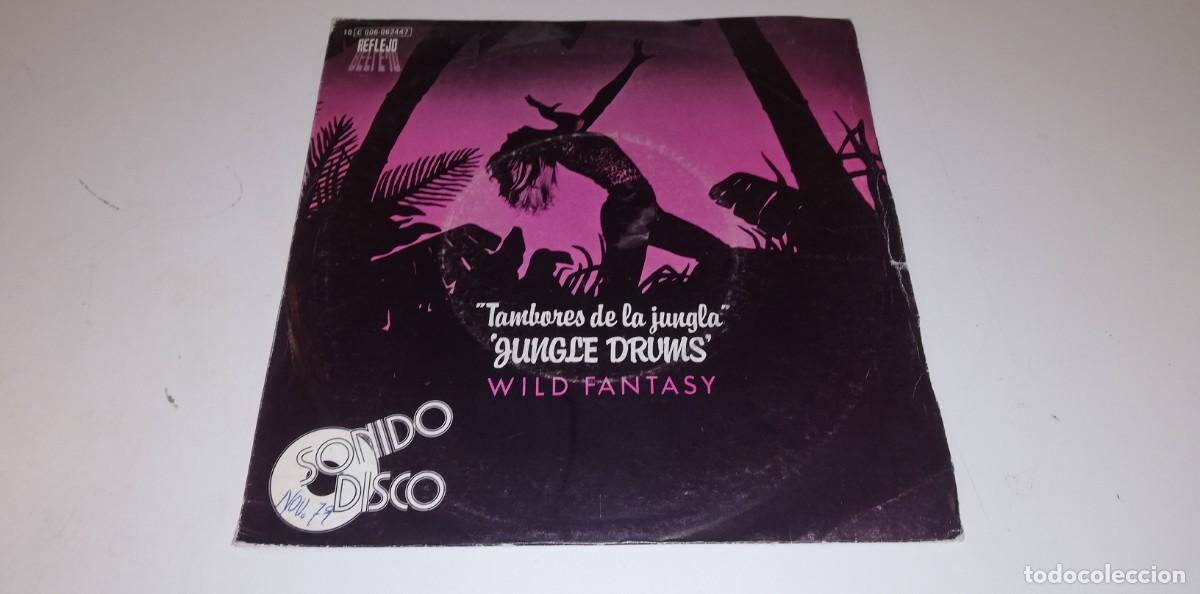 Vinyl records: S13-TAMBORES DE LA JUNGLA WILD FANTASY (7&rdquo;, Single) -PORT G DISC VG