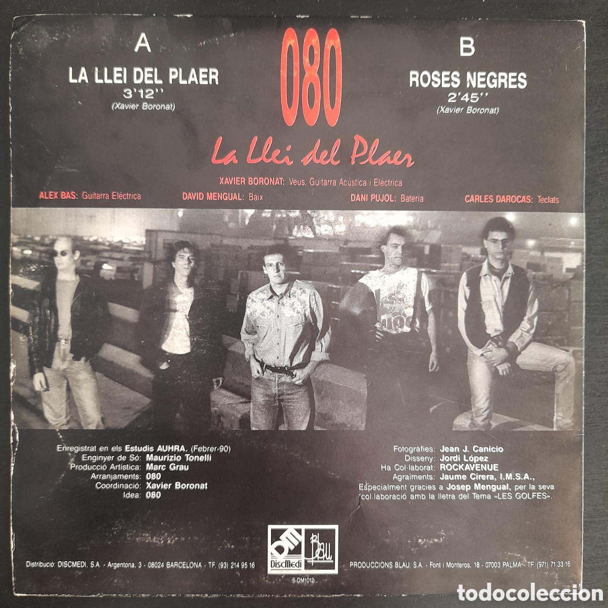Discos de vinilo: 080 &ndash; La Llei Del Plaer. Vinilo, 7&rdquo; - Foto 2