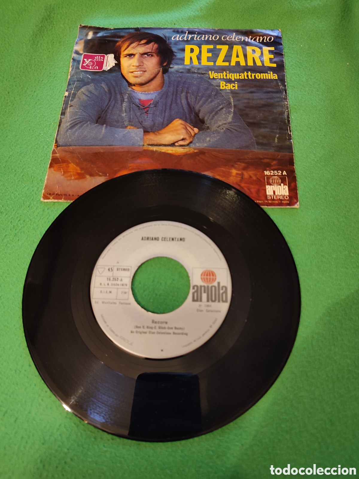Discos de vinilo: Adriano Celentano - Rezar&eacute; - Foto 2