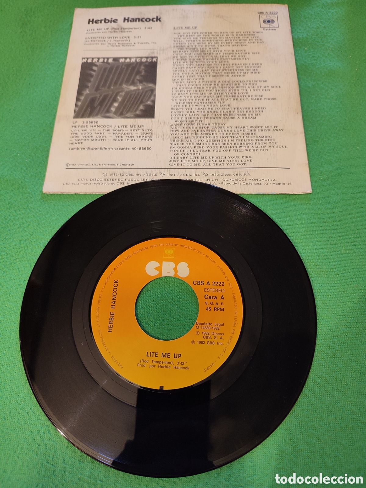 Discos de vinilo: Herbie Hancock - Lite me up - Foto 2