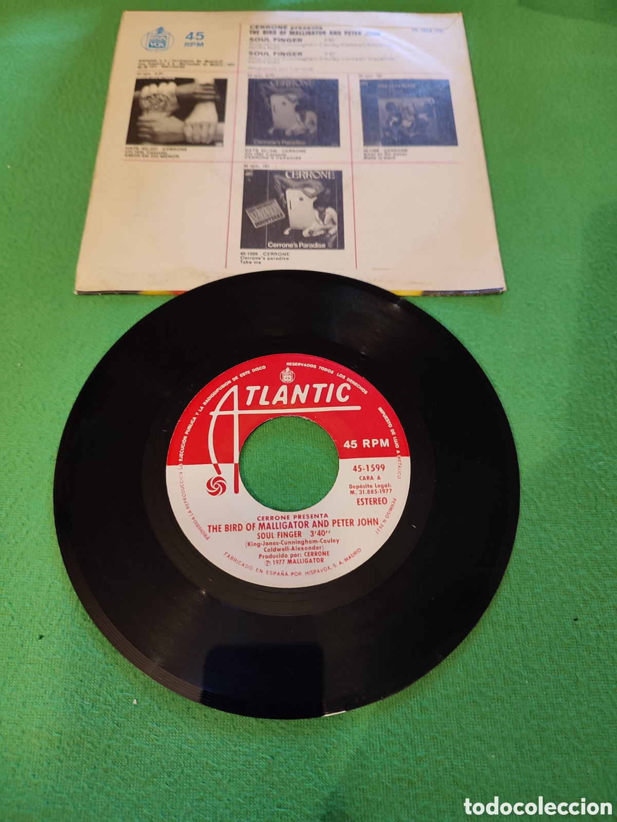 Discos de vinilo: Cerrone - Soul finger - Foto 2
