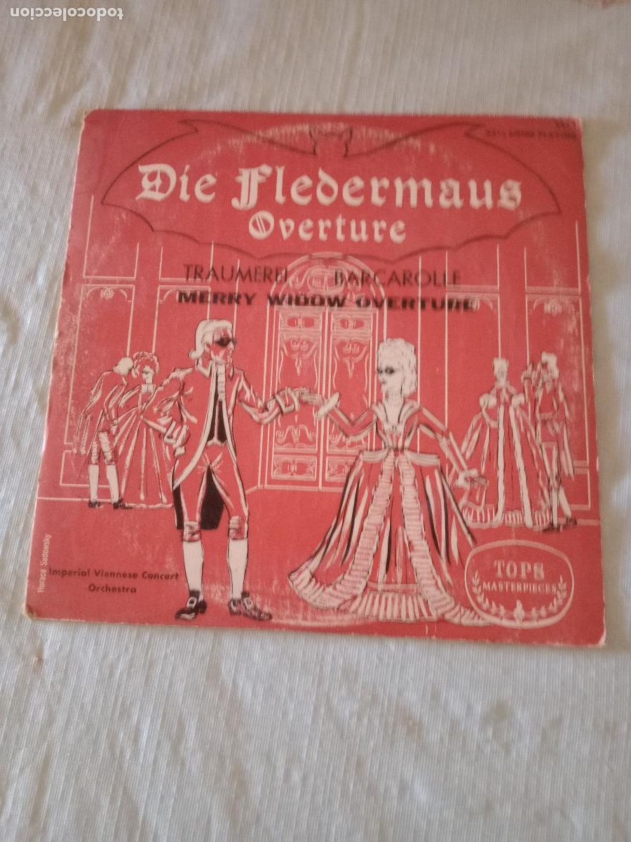 Discos de vinil: THE IMPERIAL VIENNESE CONCERT ORCHESTRA DIE FLEDERMAUS OVERTURE BARCAROLLE 12 PULGADAS