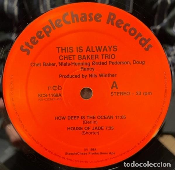 Discos de vinilo: Chet Baker Trio &ndash; This Is Always - Foto 3