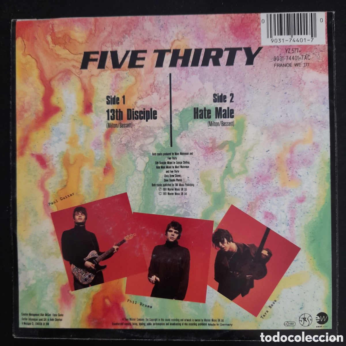 Discos de vinilo: Five Thirty &ndash; 13th Disciple. 1991, Alemania. Vinilo, 7&rdquo; - Foto 2