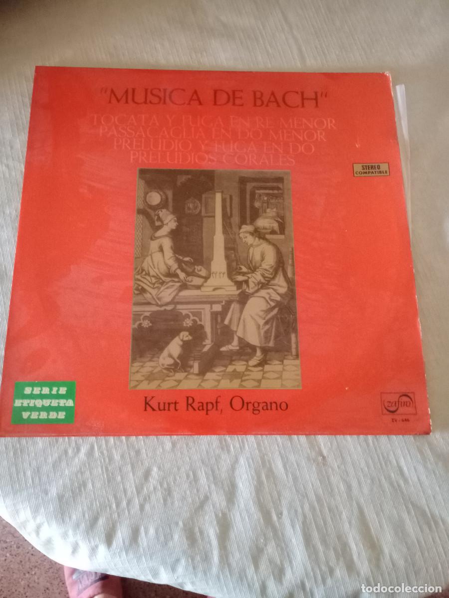 Discos de vinil: MUSICA DE BACH TOCATA Y FUGA EN RE MENOR KURT RAPF ORGANO