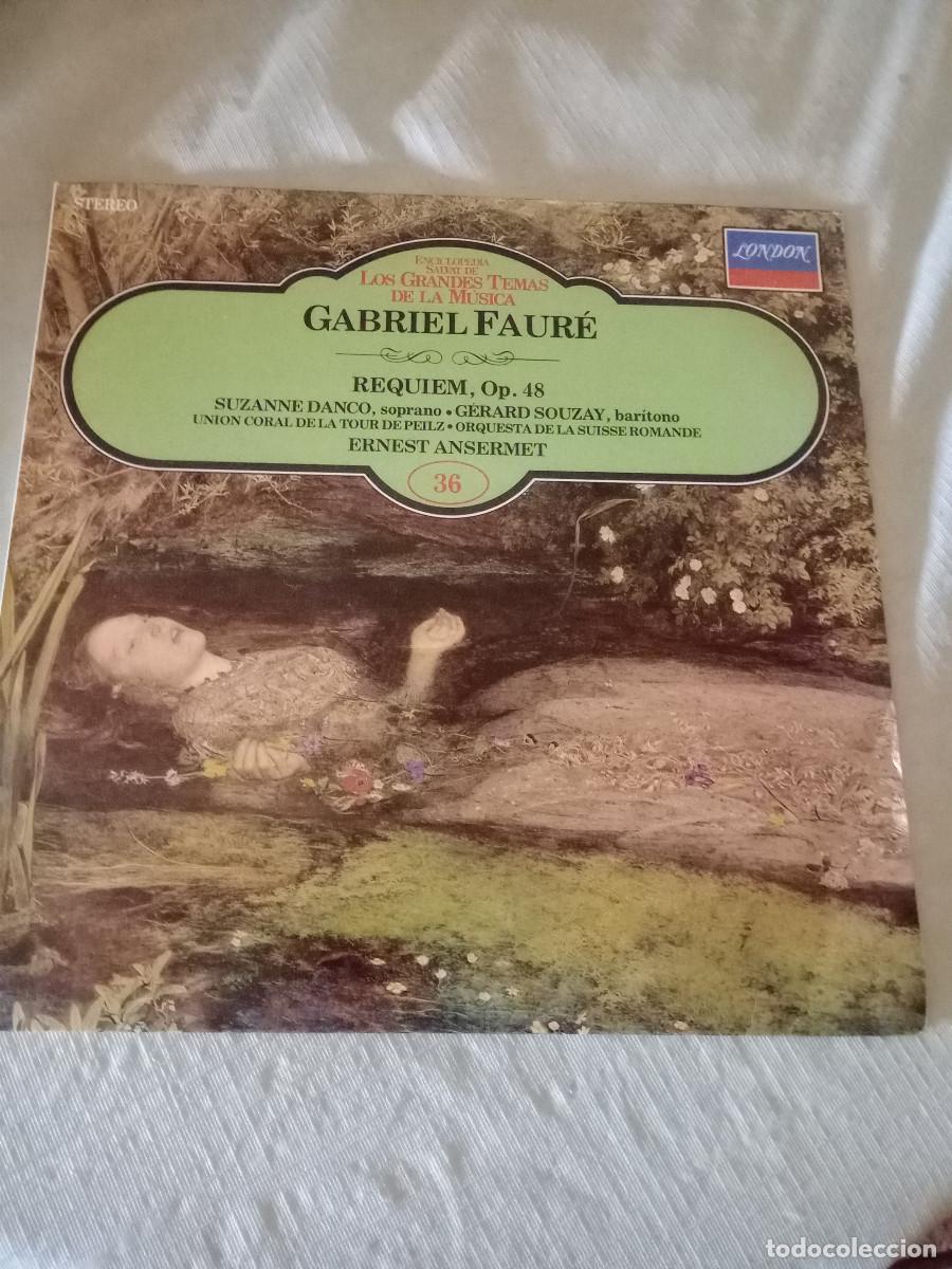 Discos de vinil: enciclopedia salvat de los grandes temas de la musica N&ordm; 36 GABRIEL FAUR&Eacute; REQUIEM OP 48 SUZANNE DANC