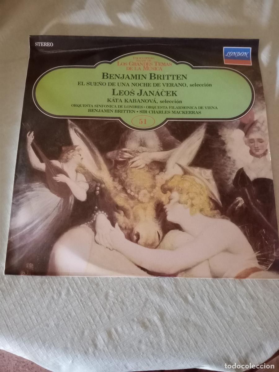 Discos de vinil: enciclopedia salvat de los grandes temas de la musica N&ordm; 51 BENJAMIN BRITTEN LEOS JANACEK