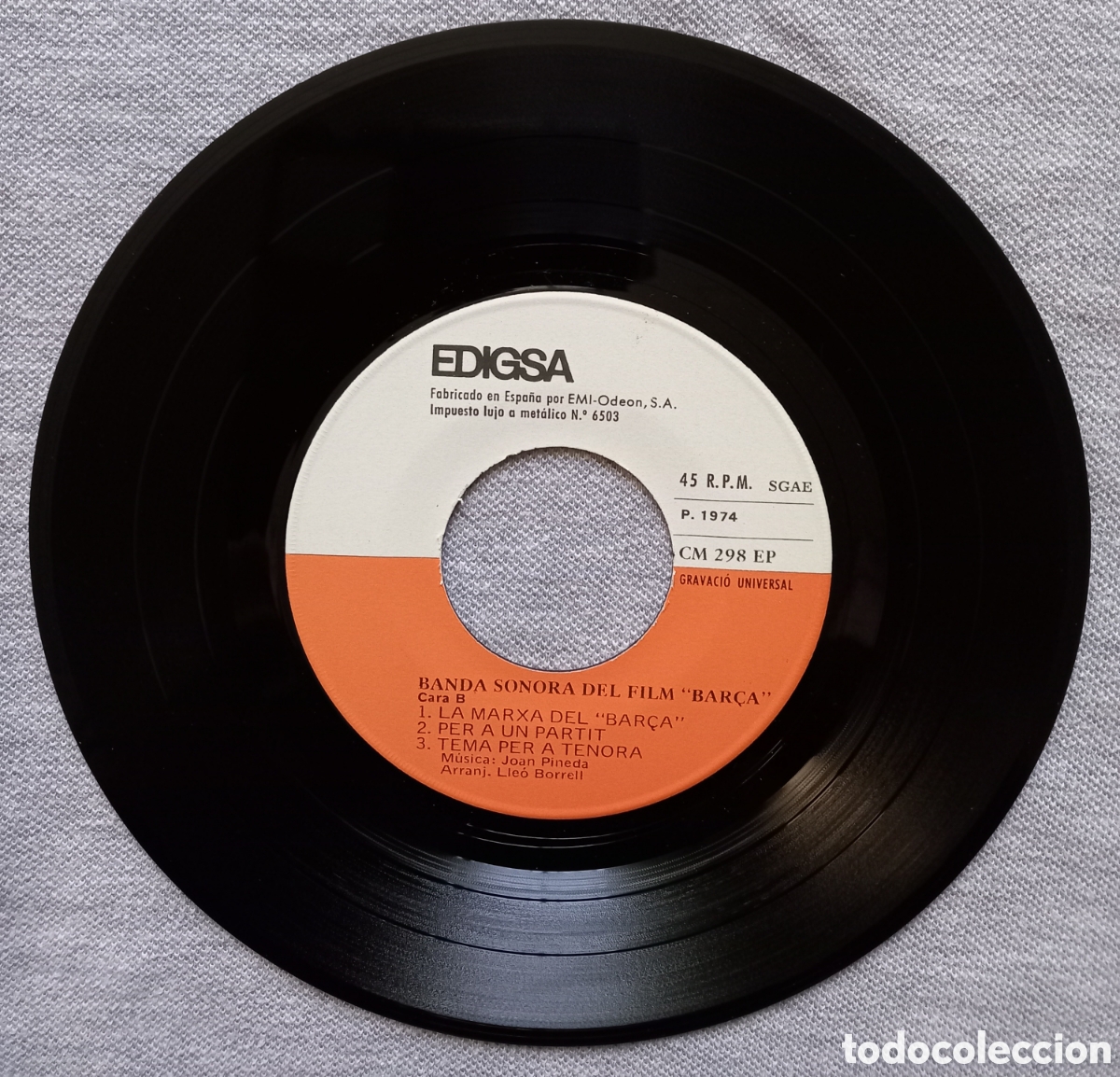 Discos de vinilo: LA TRINCA &rdquo;BOTIFARRA DE PAG&Egrave;S&rdquo; SINGLE 1974 - Foto 4