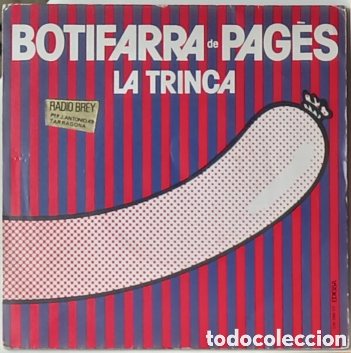 Discos de vinilo: LA TRINCA &rdquo;BOTIFARRA DE PAG&Egrave;S&rdquo; SINGLE 1974 - Foto 1