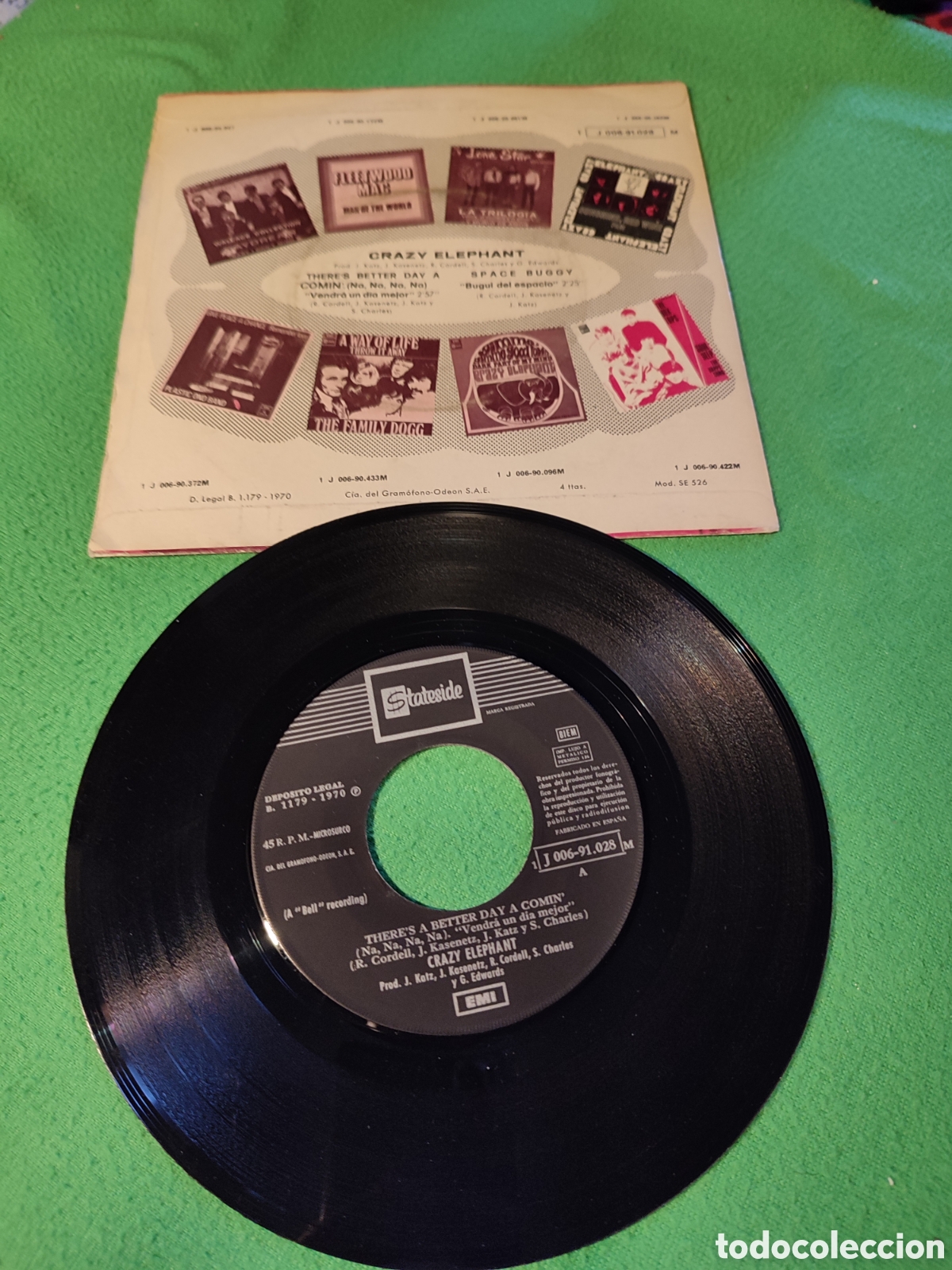 Discos de vinilo: Crazy Elephant - Theres a Better day a comin - Foto 2