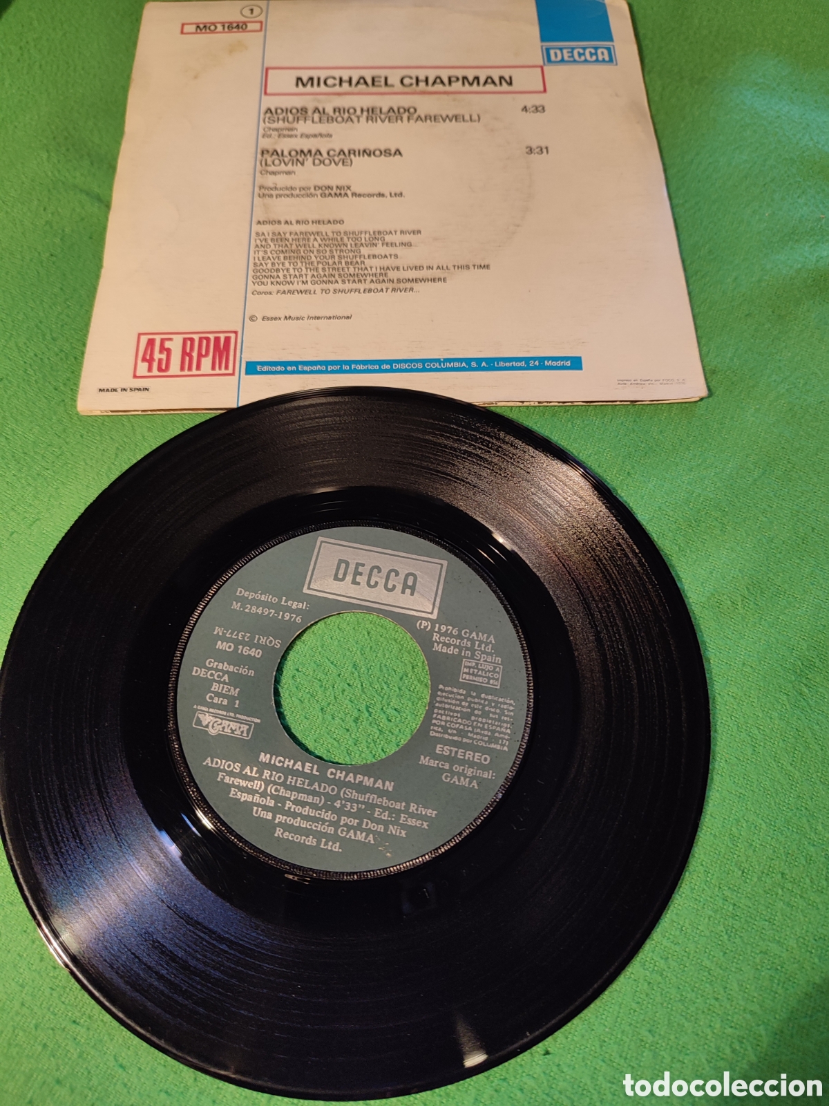 Discos de vinilo: Michael Chapman - Adi&oacute;s al r&iacute;o helado - Foto 2