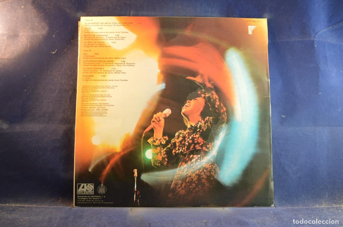 Discos de vinilo: ROBERTA FLACK - SUAVEMENTE ME MATA CON SU CANCI&Oacute;N - LP - Foto 2