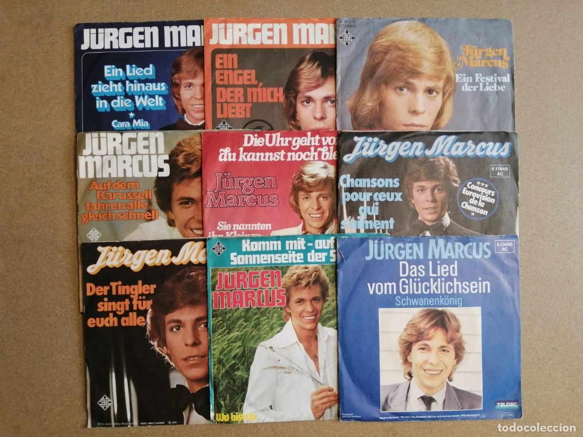 Discos de vinilo: 9 DISCOS SINGLE JURGEN MARCUS. - Foto 1