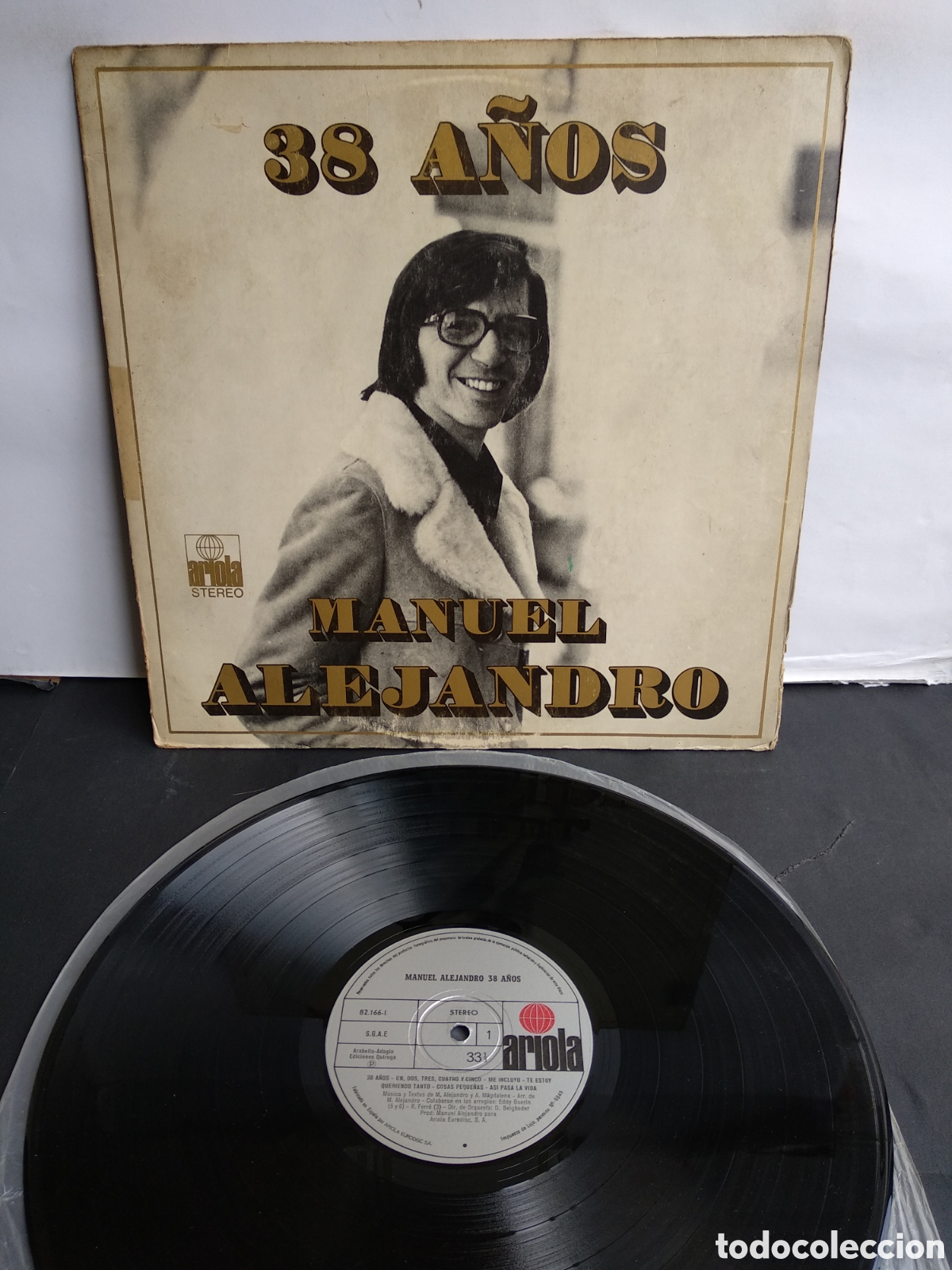 Discos de vinilo: MANUEL ALEJANDRO, 38 A&Ntilde;OS, 1973, J.6 - Foto 1