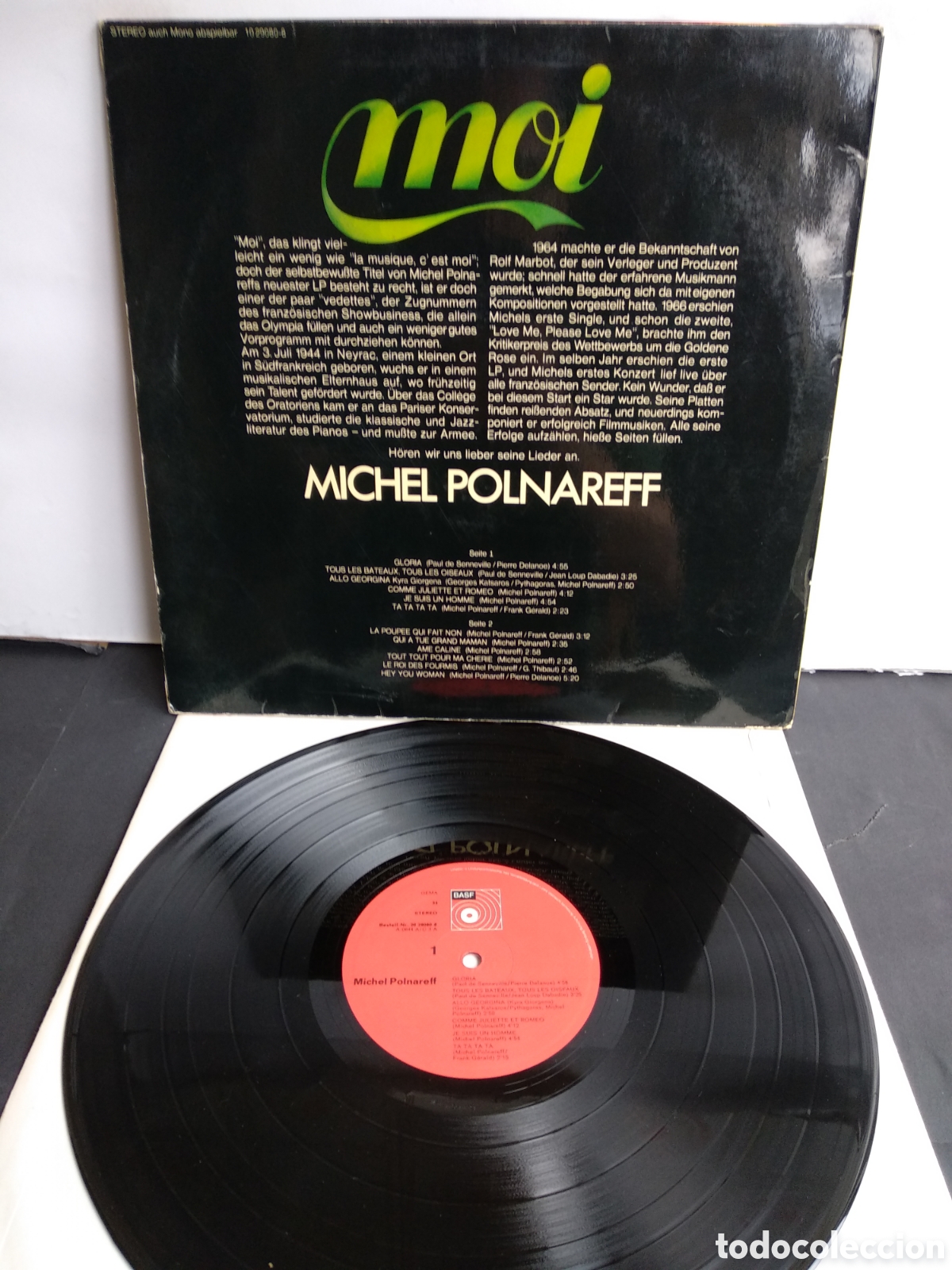 Discos de vinilo: MICHEL POLNAREFF, MOI, GERMANY, BASH, 1972, J.6 - Foto 2