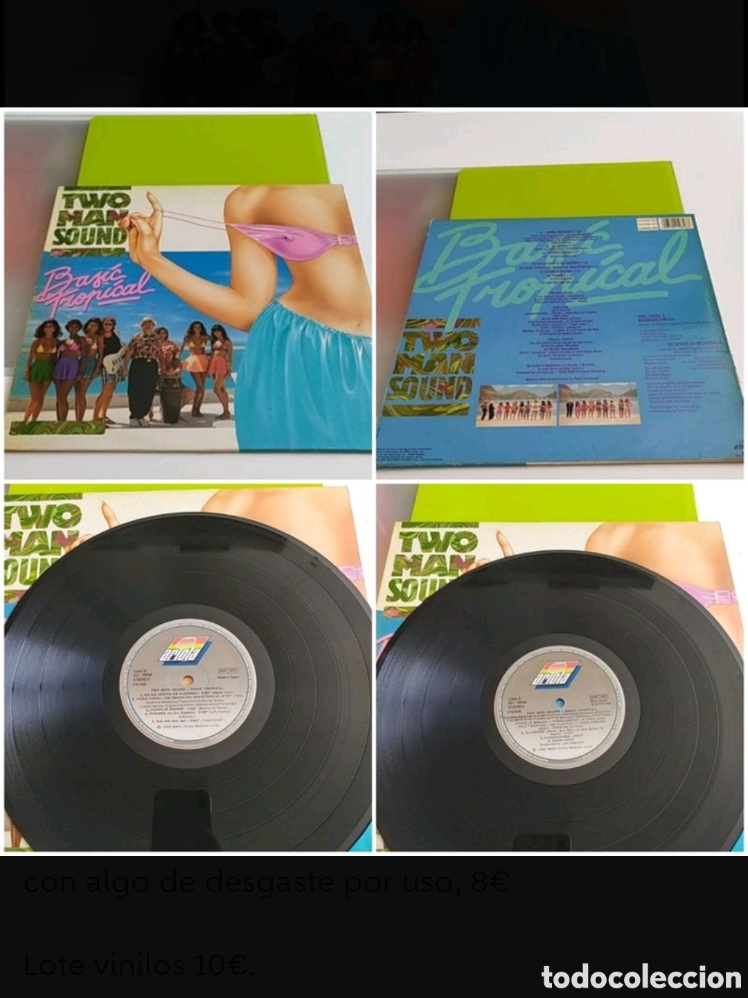 Discos de vinilo: Lp Two Man Sound. Basic Tropical - Foto 1