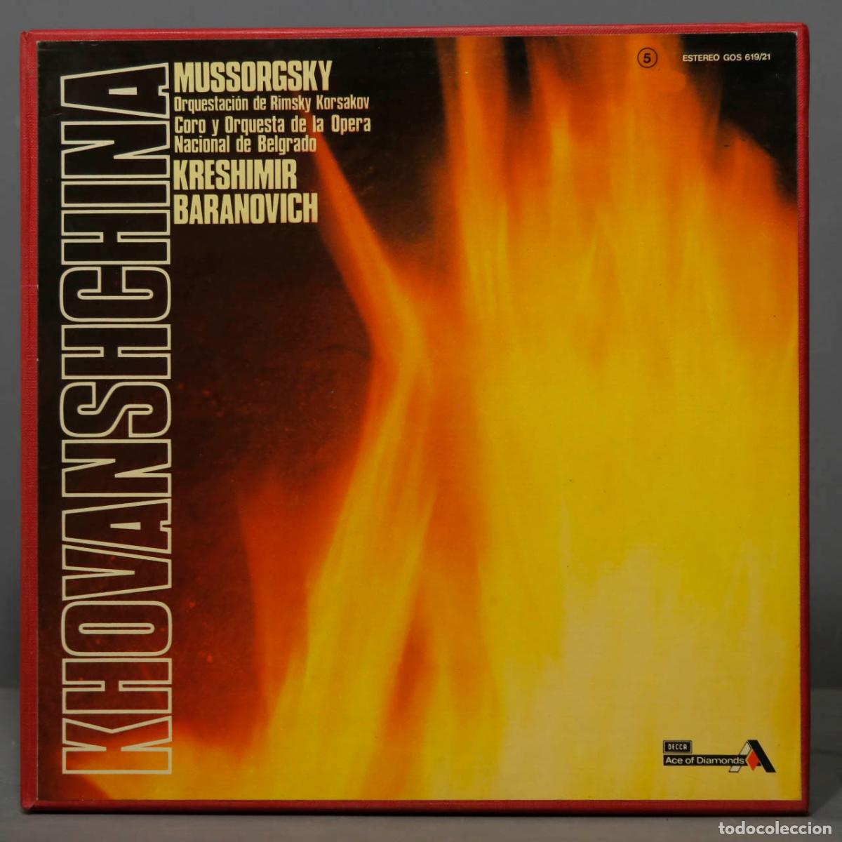 Discos de vinil: CAJA LP. Khovanshchina. MUSSORGSKY. BARANOVICH
