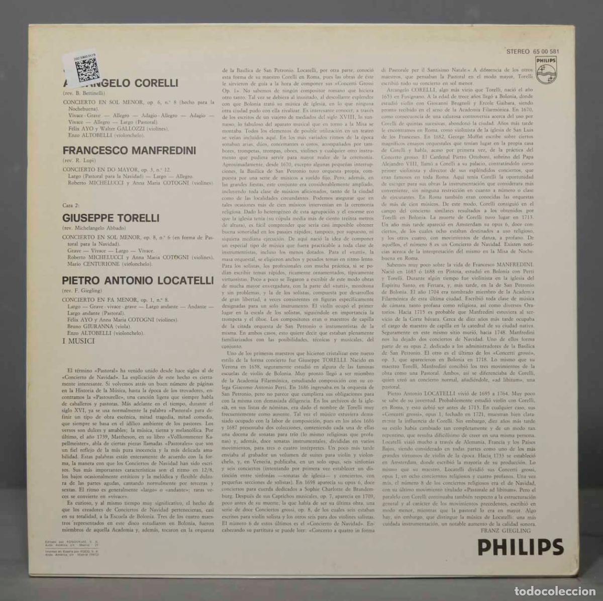 Discos de vinilo: LP. CONCIERTOS DE NAVIDAD. I MUSICI - Foto 2