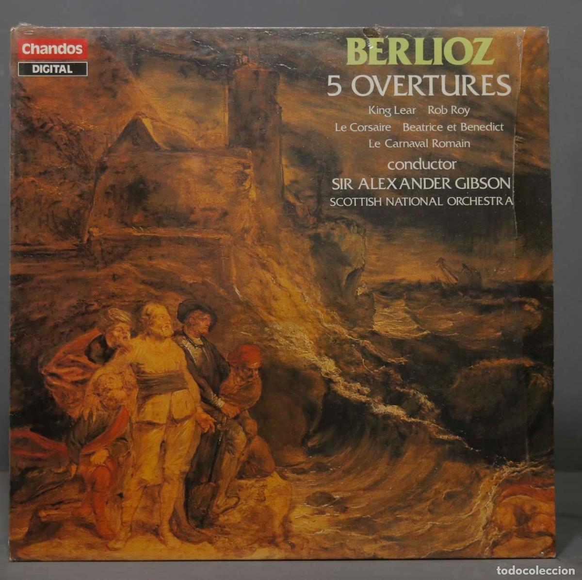 Discos de vinil: LP. Berlioz - Scottish National Orchestra, Sir Alexander Gibson &ndash; 5 Overtures