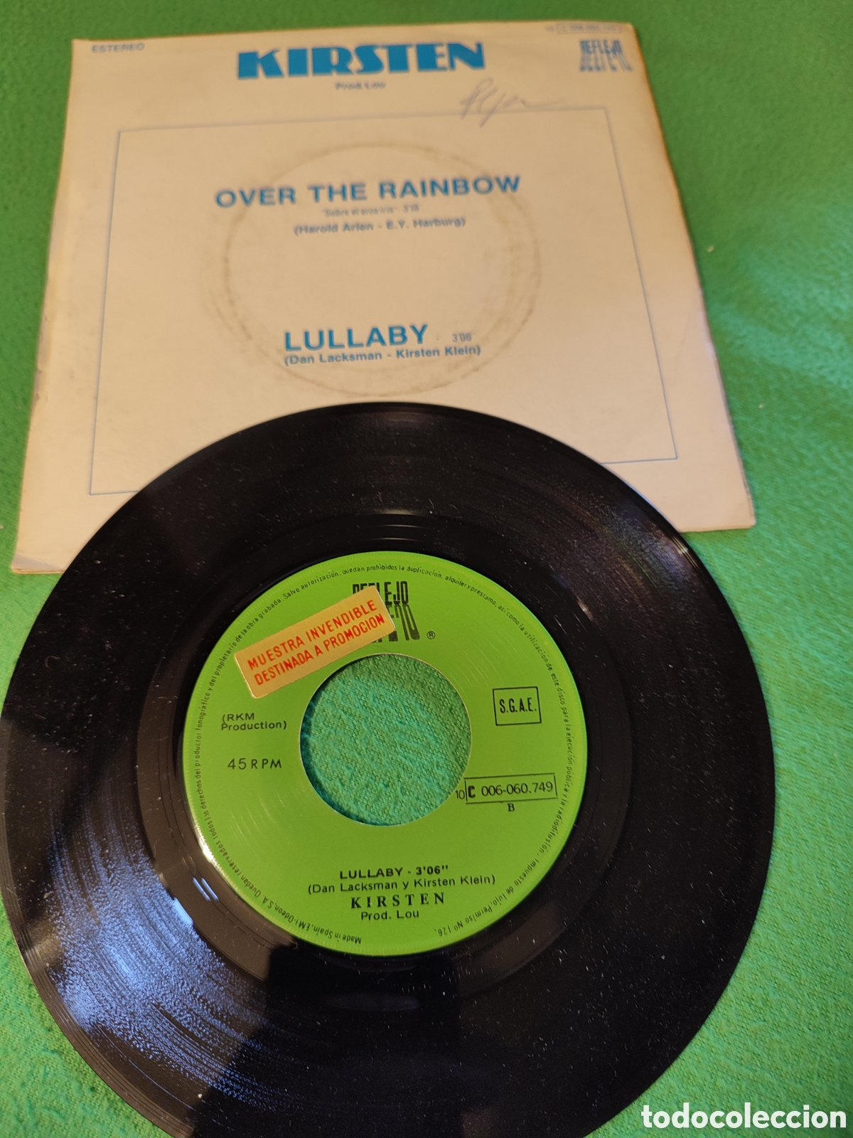 Discos de vinilo: Kirsten - Over the Rainbow - Foto 2