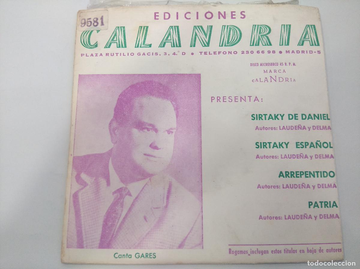 Discos de vinilo: SIRTAKY DE DANIEL/SINGLE. - Foto 1