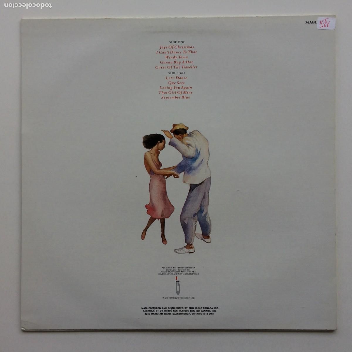 Discos de vinilo: Chris Rea &lrm;&ndash; Dancing With Strangers , Canada 1987 Magnet - Foto 2