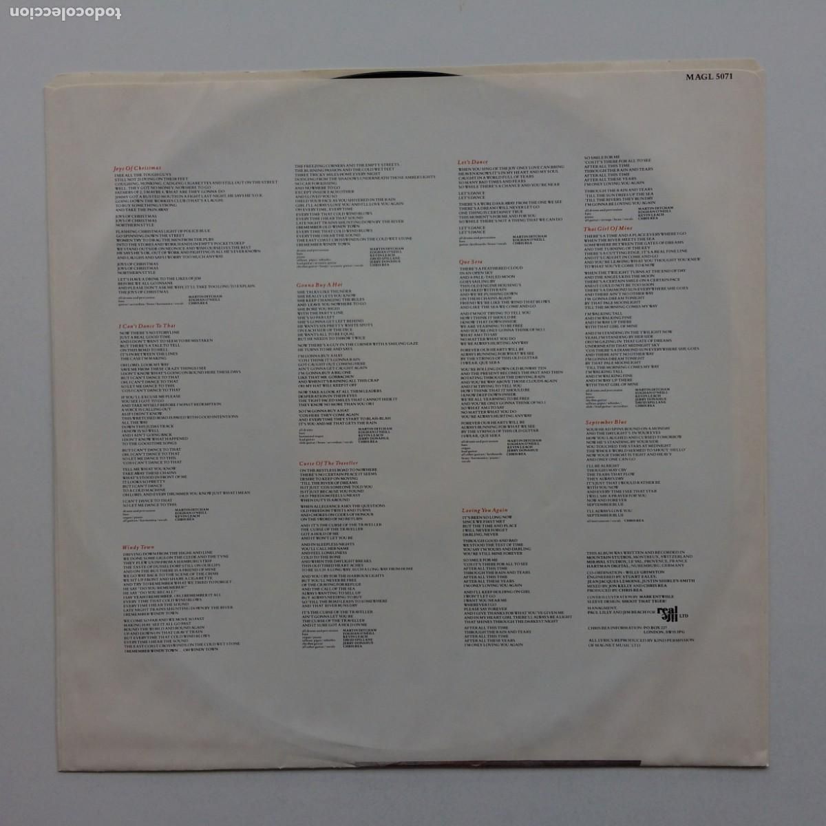 Discos de vinilo: Chris Rea &lrm;&ndash; Dancing With Strangers , Canada 1987 Magnet - Foto 4