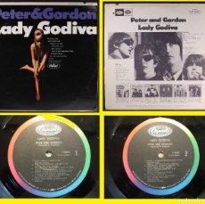 Discos de vinilo: PETER & GORDON – LADY GODIVA 1966, PETER ASHER, SEXY COVER, ORG EDT USA CAPITOL, TODO EXC !!