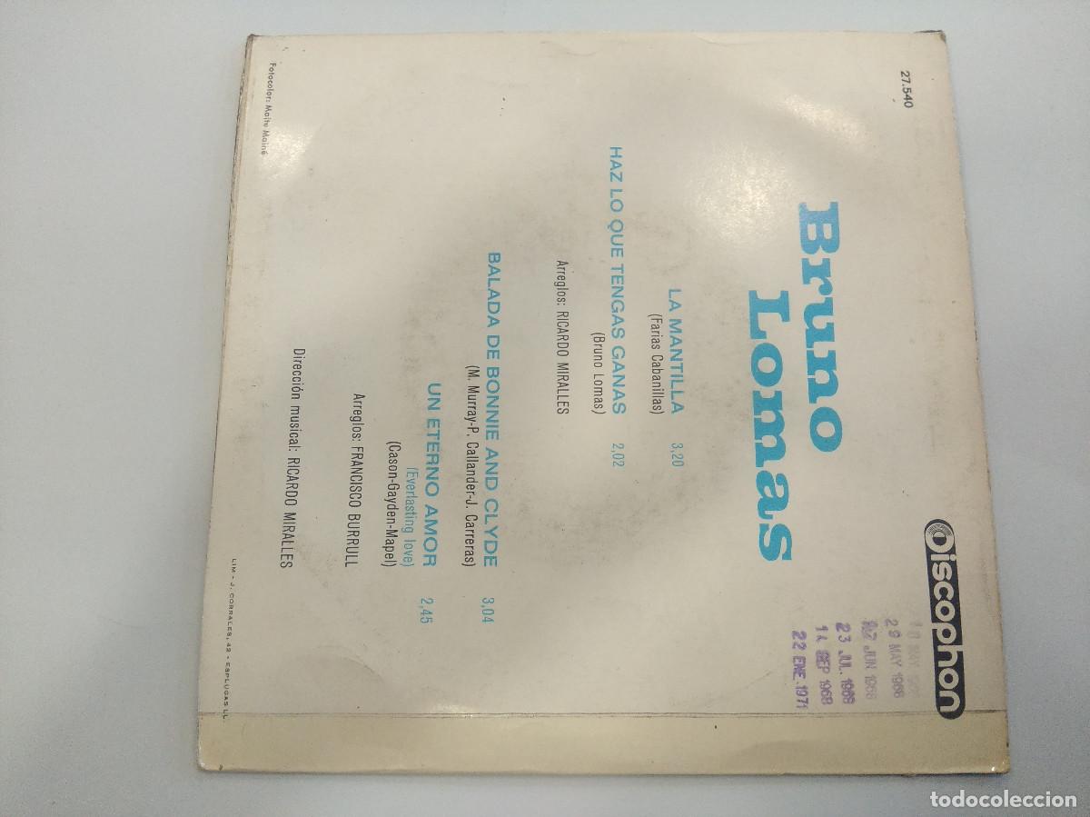 Discos de vinilo: BRUNO LOMAS/LA MANTILLA/SINGLE. - Foto 3