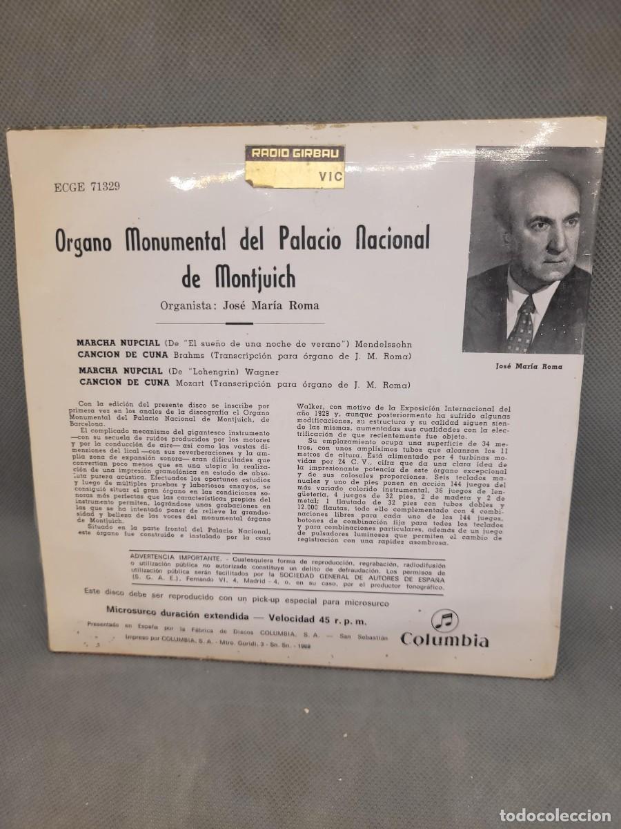 Discos de vinilo: ORGANO MNAC ep vinilo 1969 - Foto 2