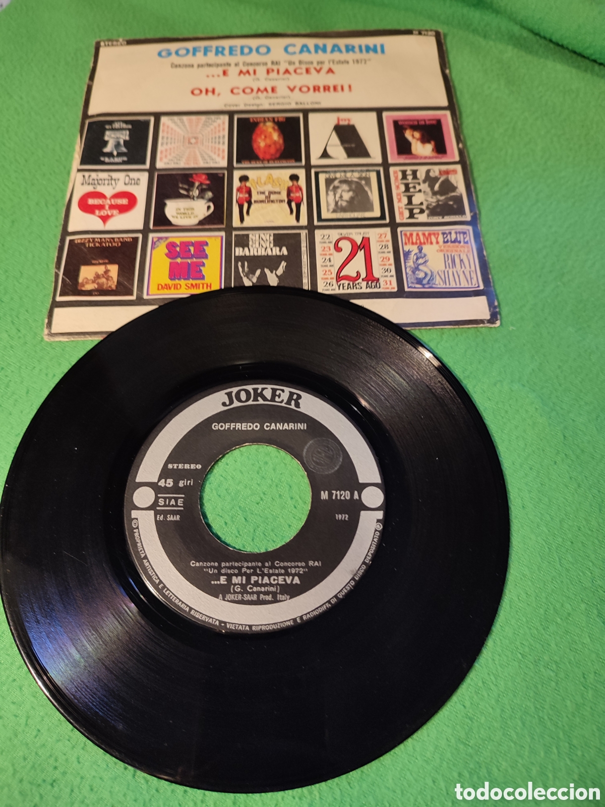 Discos de vinilo: Goffredo Canarini - E mi piaceva - Foto 2
