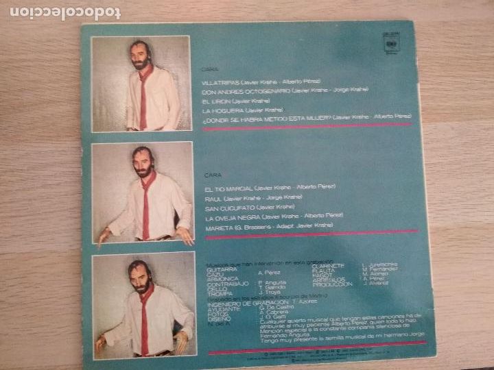 Discos de vinilo: Javier Krahe &lrm;&ndash; Valle De L&aacute;grimas - Foto 2