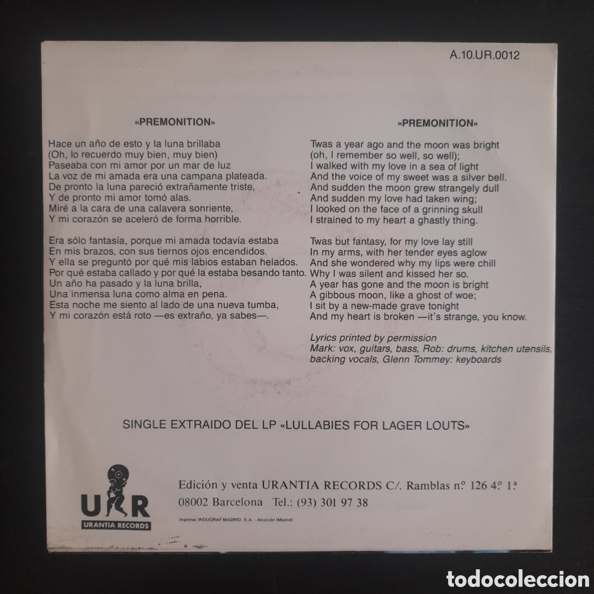 Discos de vinilo: Big Vern &ndash; Premonition - Foto 2