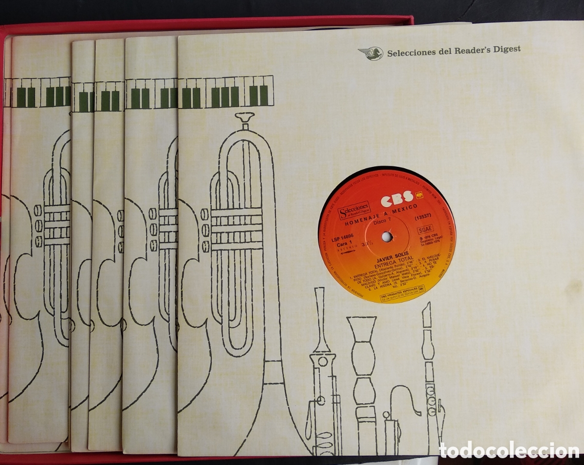 Discos de vinilo: BOX HOMENAJE A M&Eacute;XICO, SPAIN, CBS, 1978, J.6 - Foto 2