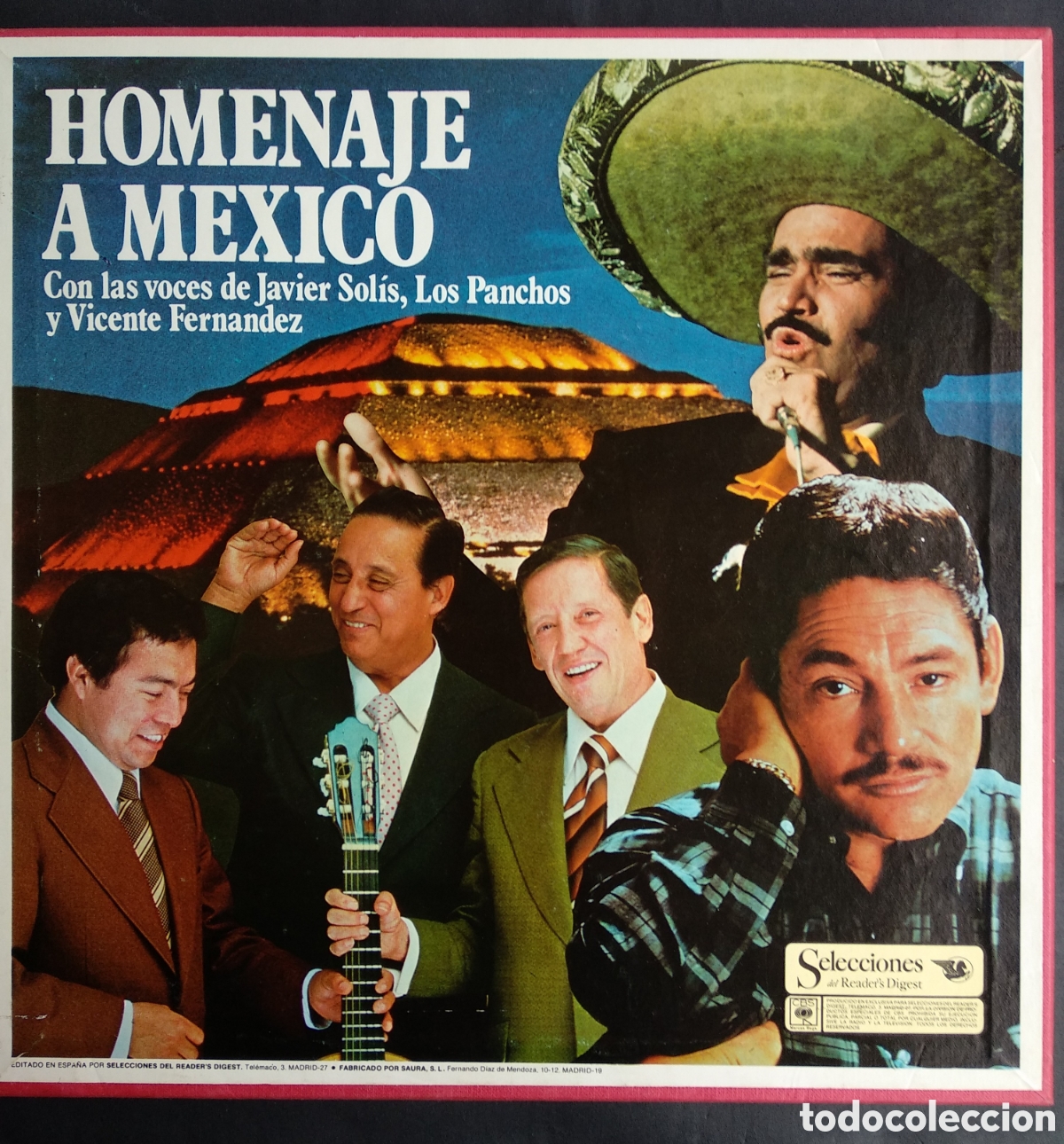 Discos de vinilo: BOX HOMENAJE A M&Eacute;XICO, SPAIN, CBS, 1978, J.6 - Foto 1