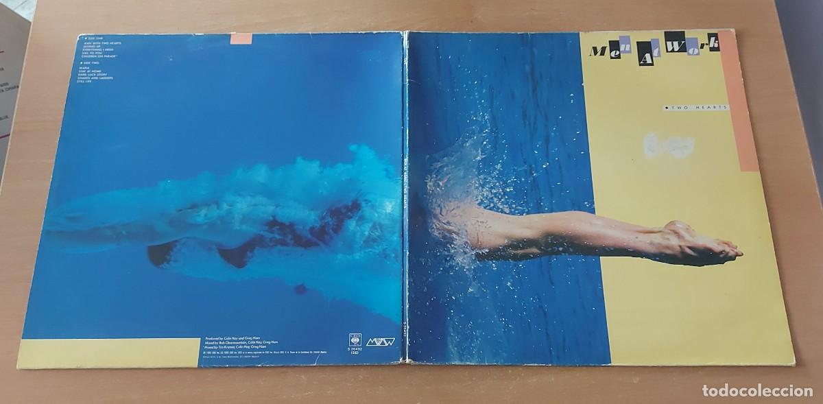 Discos de vinilo: LP MEN AT WORK TWO HEARTS CBS A&Ntilde;O 1985 ESPA&Ntilde;A - Foto 1