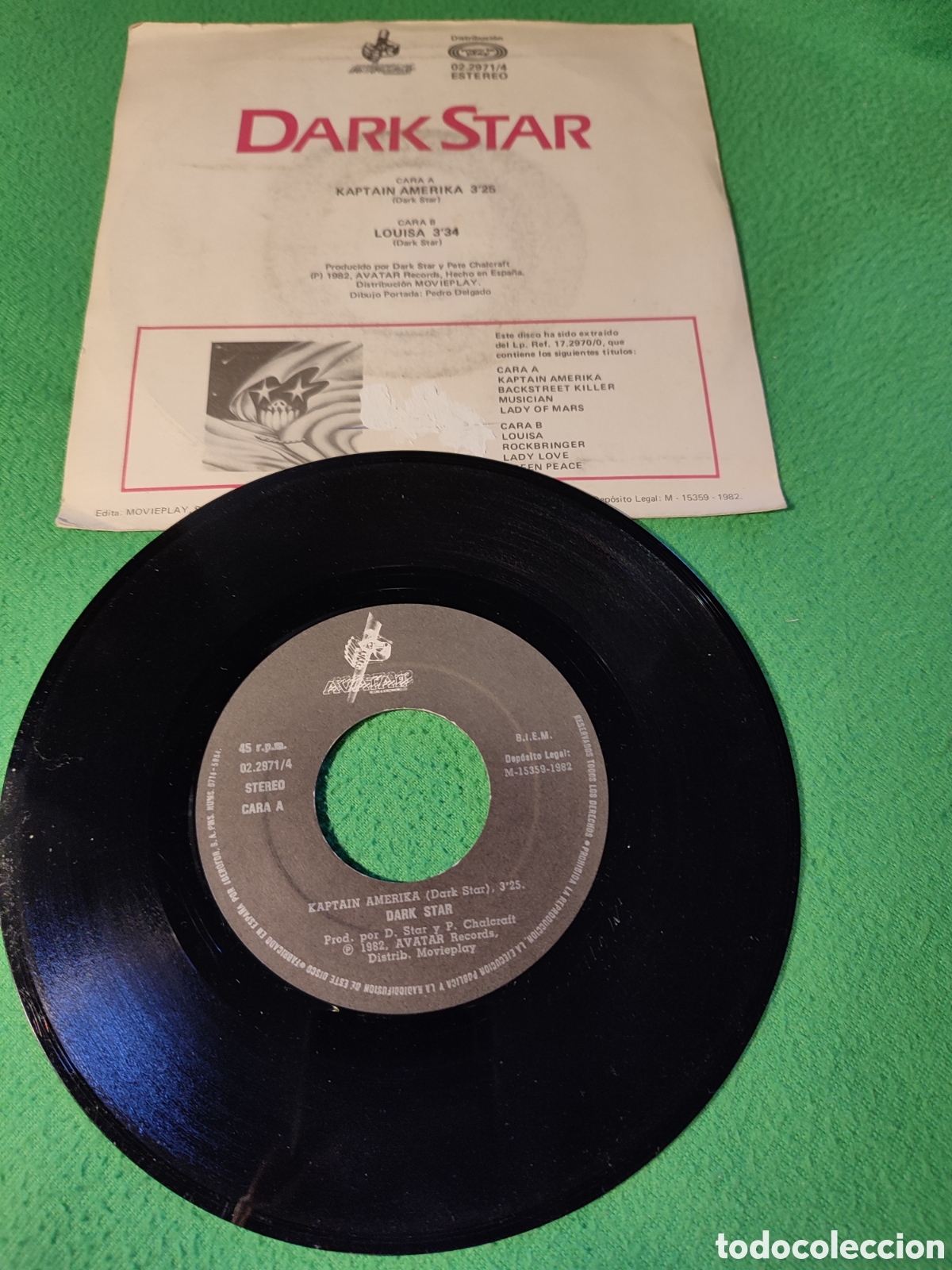 Discos de vinilo: Dark Star - Kaptain Am&eacute;rika - Foto 2
