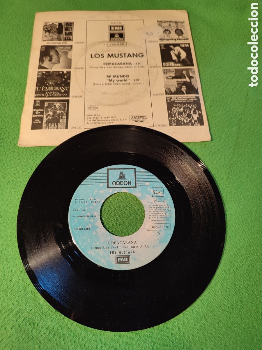 Discos de vinilo: Los Mustang - Copacabana - Foto 2