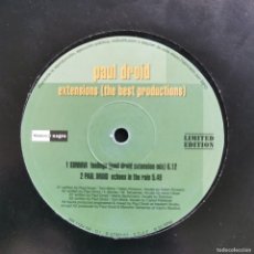 Discos de vinilo: PAUL DROID - EXTENSIONS (THE BEST PRODUCTIONS)- BLANCO Y NEGRO (2) – MX 1184 (M)