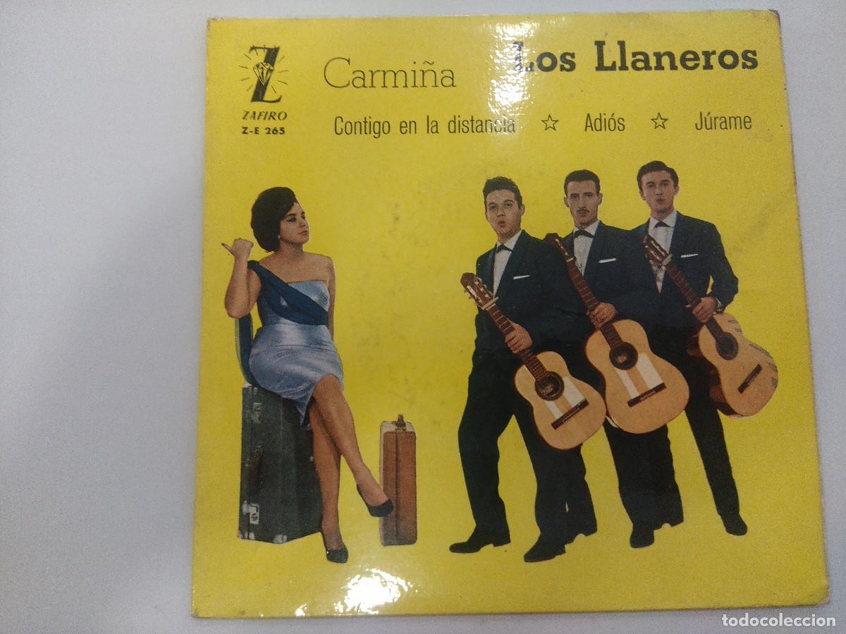Discos de vinilo: LOS LLANEROS/CONTIGO EN LA DISTANCIA/SINGLE. - Foto 1