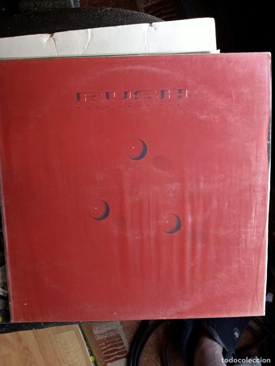 Discos de vinilo: Rush &ndash; Hold Your Fire 1987 uk insert lp - Foto 1
