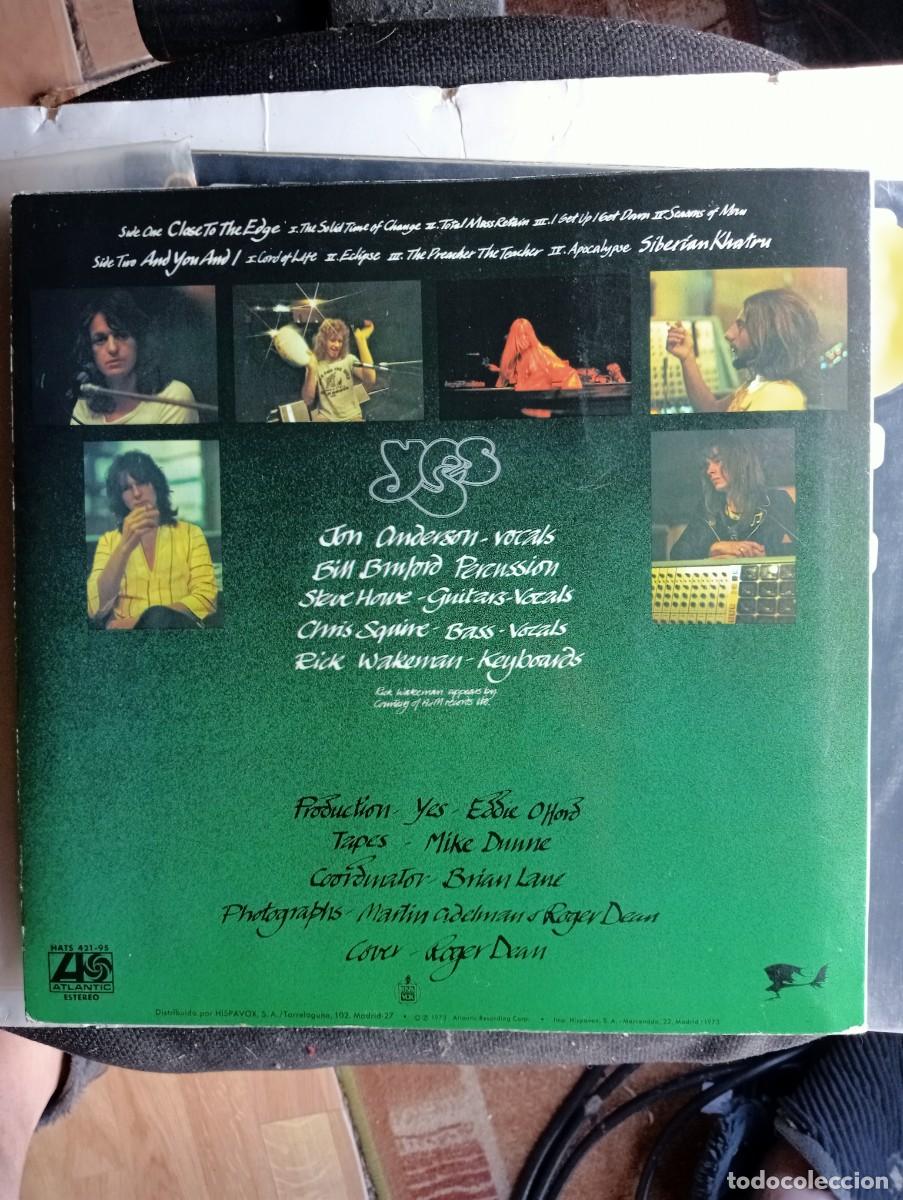 Discos de vinilo: Yes &ndash; Close To The Edge gatefold 1973 lp 2 inserts - Foto 3