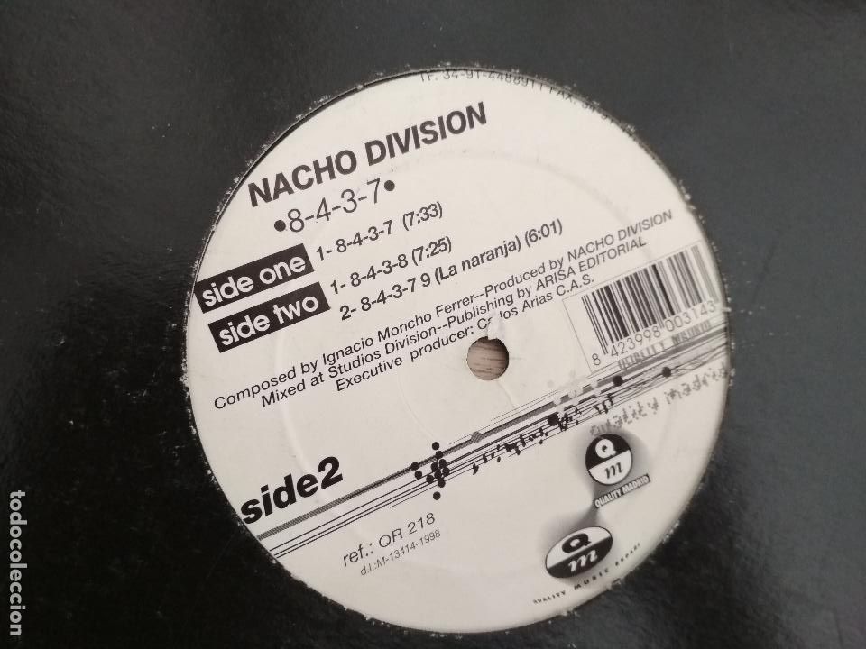 Discos de vinilo: Nacho Division &lrm;&ndash; 8-4-3-7, 1998 - Foto 1