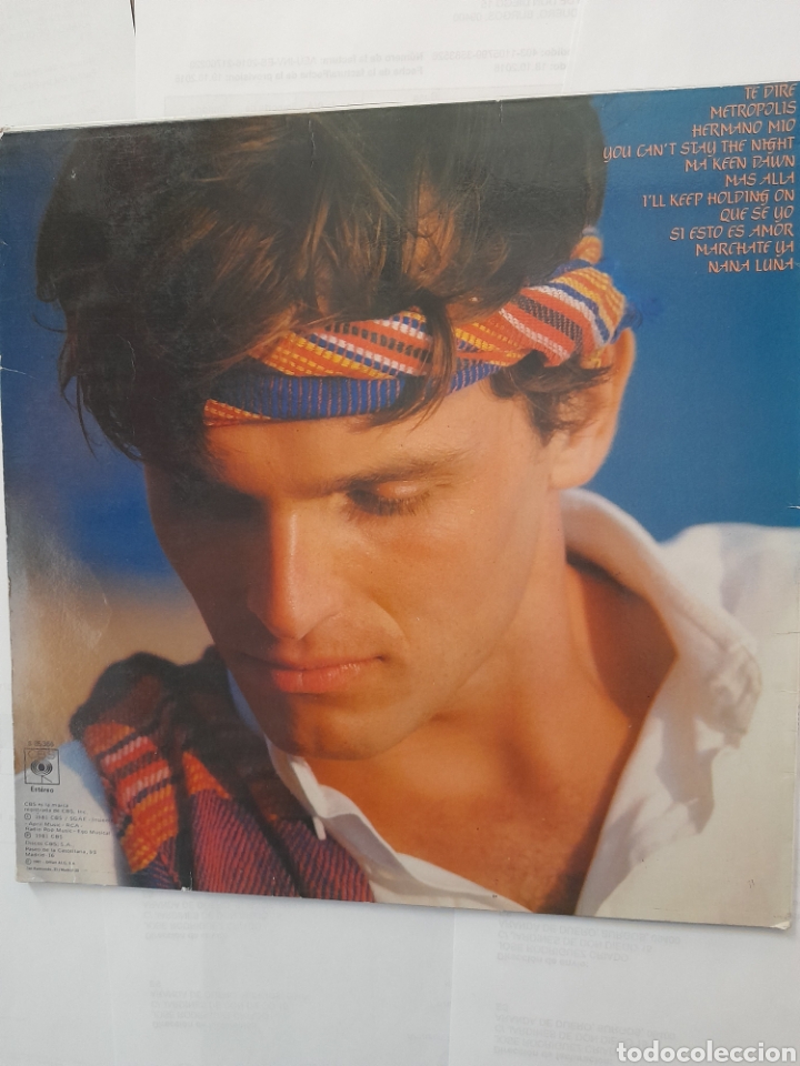 Discos de vinilo: Miguel Bose, M&aacute;s All&aacute;. - Foto 2