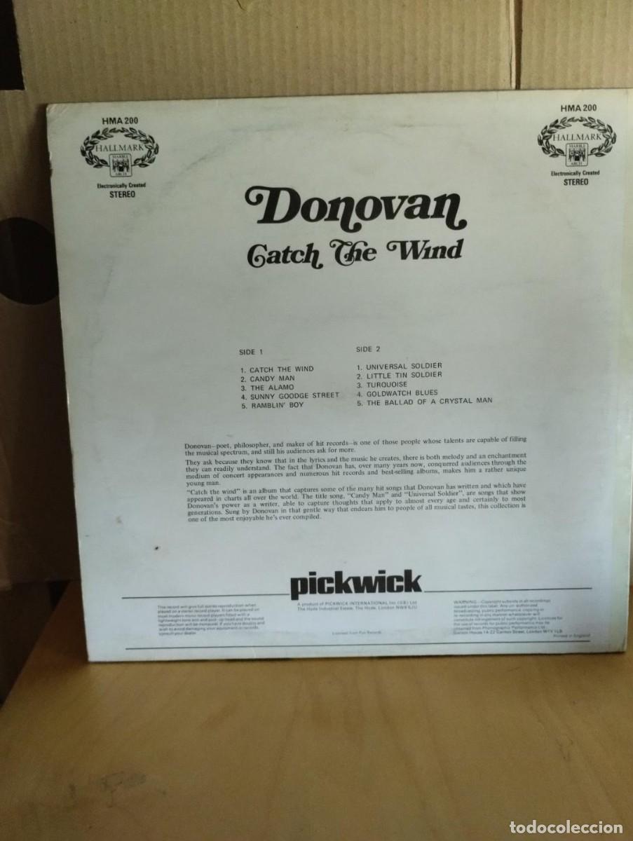 Discos de vinilo: DONOVAN ---- CATCH THE WIND - Foto 2